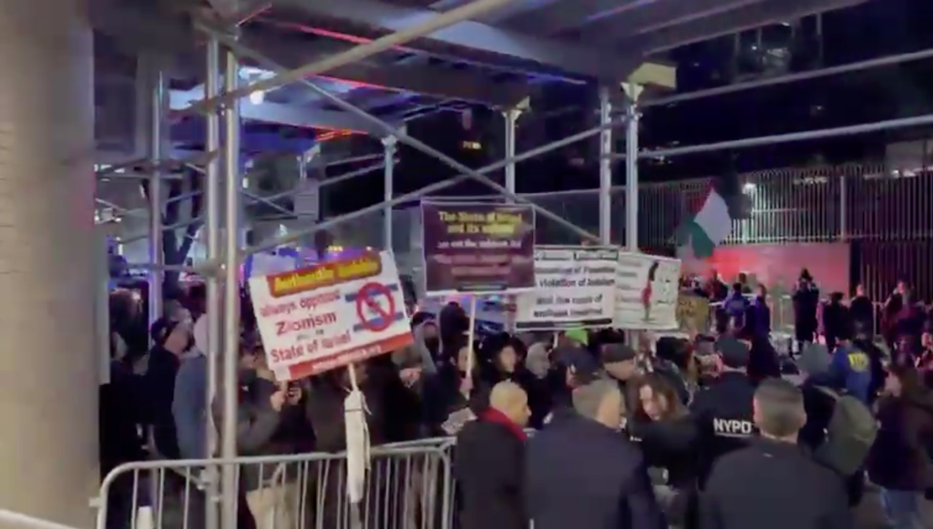 Columbia Student Groups Promoted Protest That Saw Anti-Semitic Mob Throw Bottles at Holocaust Survivors Outside Synagogue